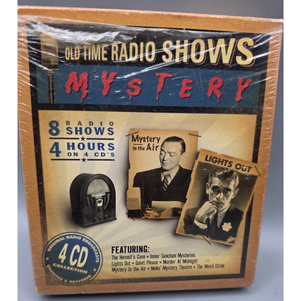 Old Time Radio Shows Mystery 4 CD Collection Nostalgia Ventures Audio Drama
